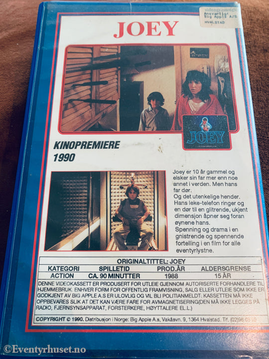 Joey. 1988. VHS Big Box. VHS Big Box