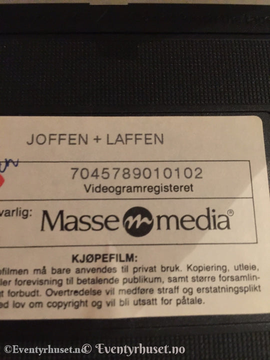 Joffen + Laffen. 1992. Gode Råd E Dyr. Vhs. Vhs