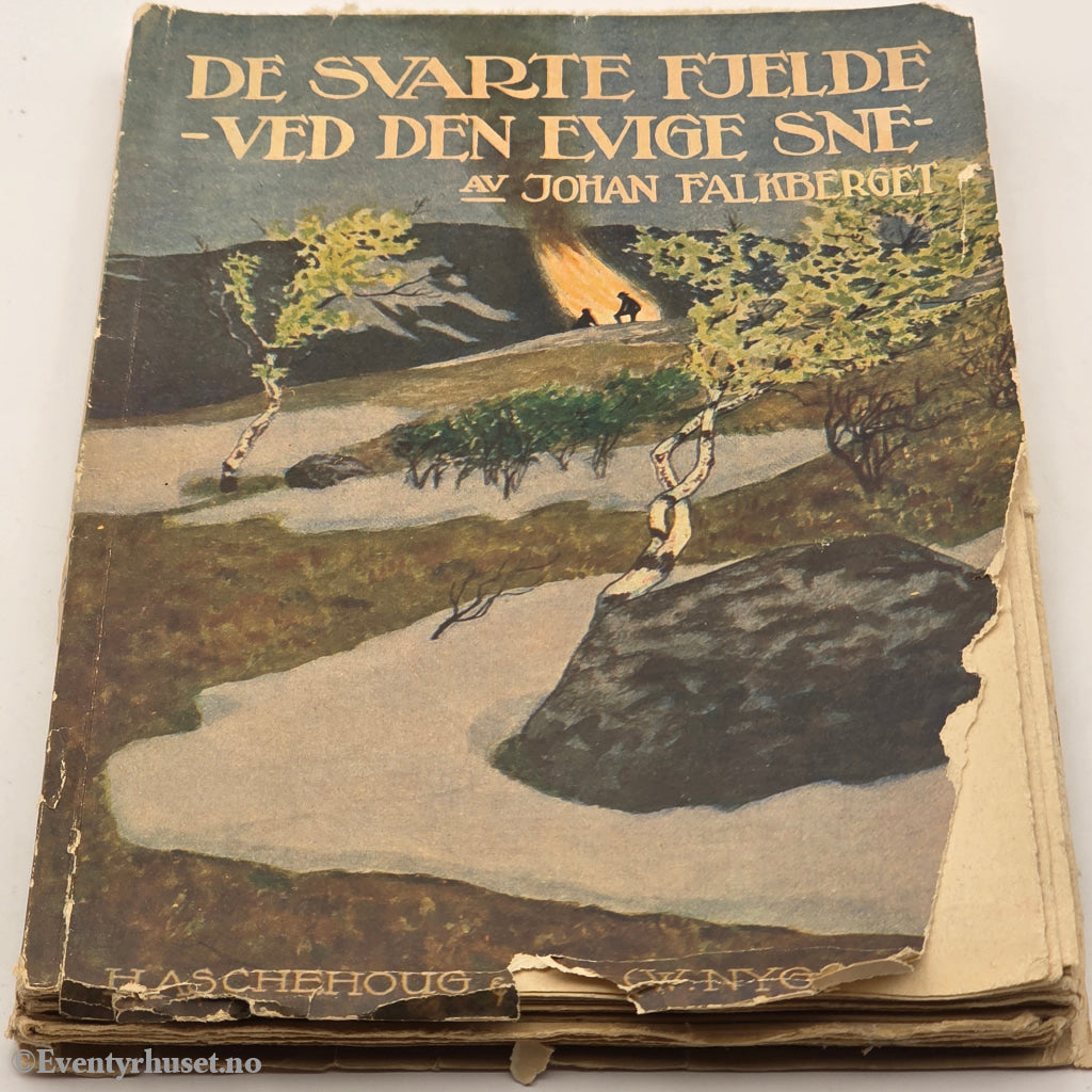 Johan Falkberget, 1907. De svarte fjelde. Bok.