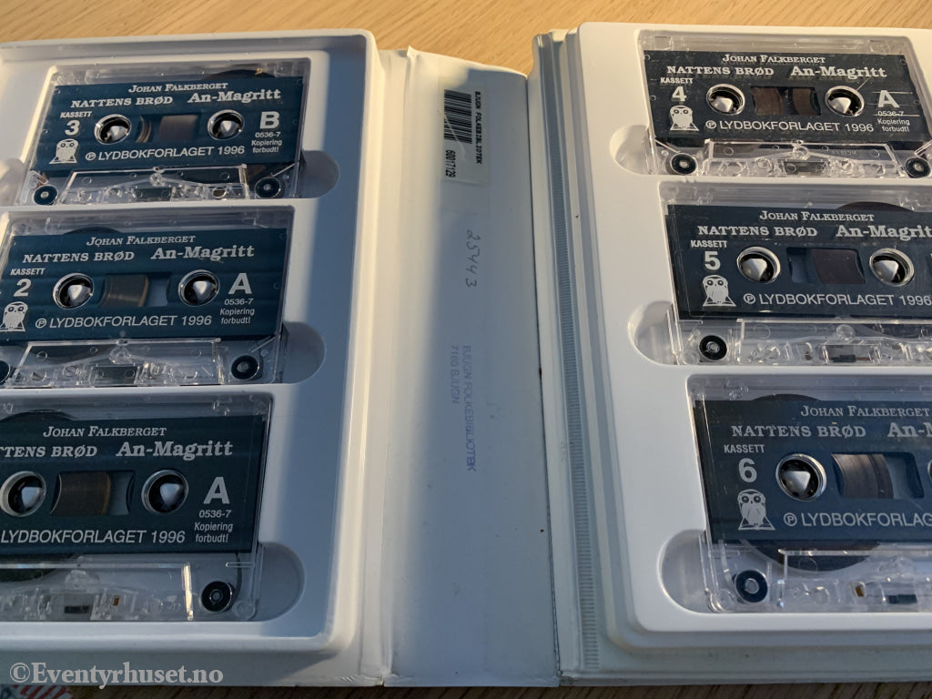 Johan Falkberget. 1940/96. An-Magritt (Nattens Brød). Lydbok På 12 Kassetter. Kassettbok