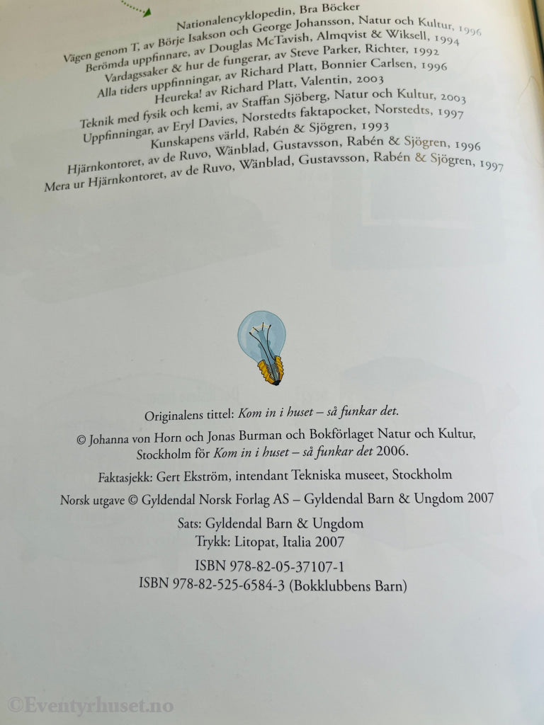 Johanna von Horn og Jonas Burman. Kom inn i huset – slik virker det. Bok.