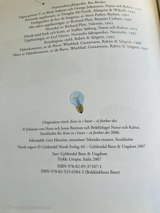 Johanna von Horn og Jonas Burman. Kom inn i huset – slik virker det. Bok.