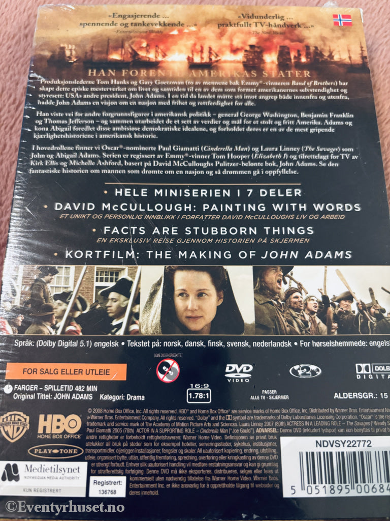 John Adams. DVD slipcase. Ny I plast!