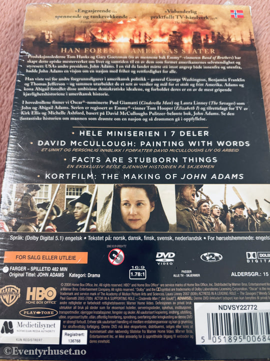 John Adams. DVD slipcase. Ny I plast!