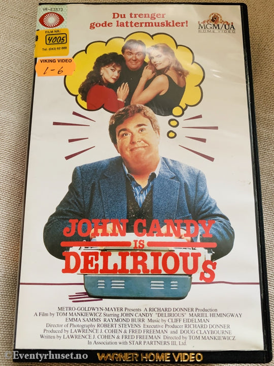 John Candy Is Delirious. 1991. Vhs Big Box.