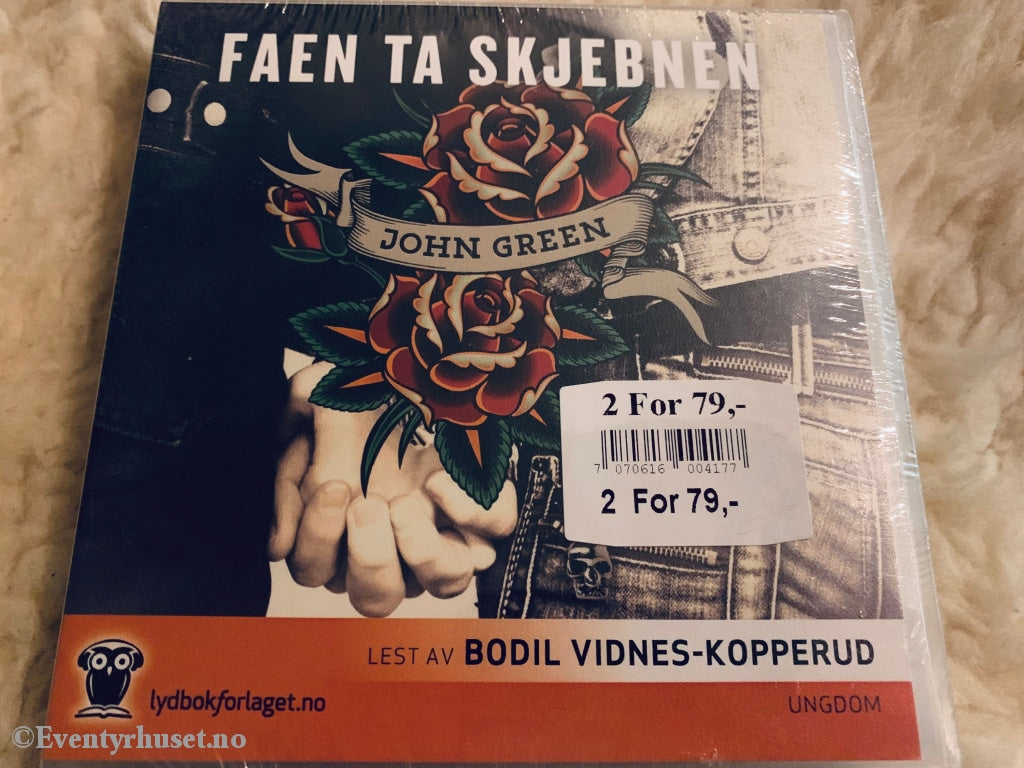 John Green. Faen Ta Skjebnen. Lydbok På 6 Cd. Ny I Plast.