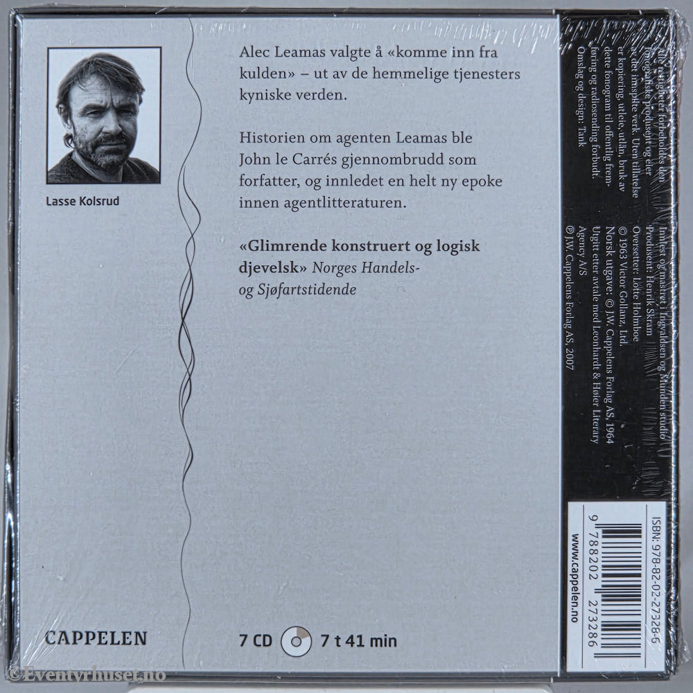 John le Carré (1963). Spionen som kom inn fra kulden. Lydbok på CD. Ny i plast! Egmont Film