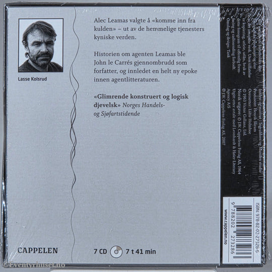 John le Carré (1963). Spionen som kom inn fra kulden. Lydbok på CD. Ny i plast! Egmont Film