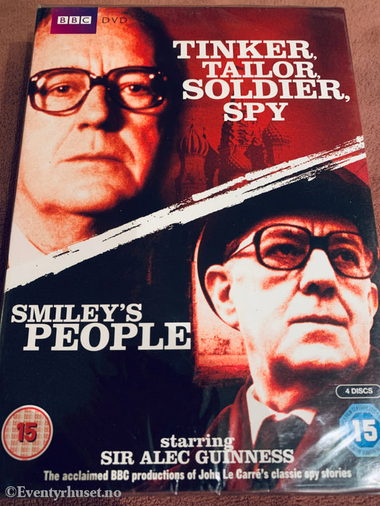 John le Carré. Tinker, Tailor, Soldier, Spy / Smiley's People. DVD samleboks. Ny i plast!