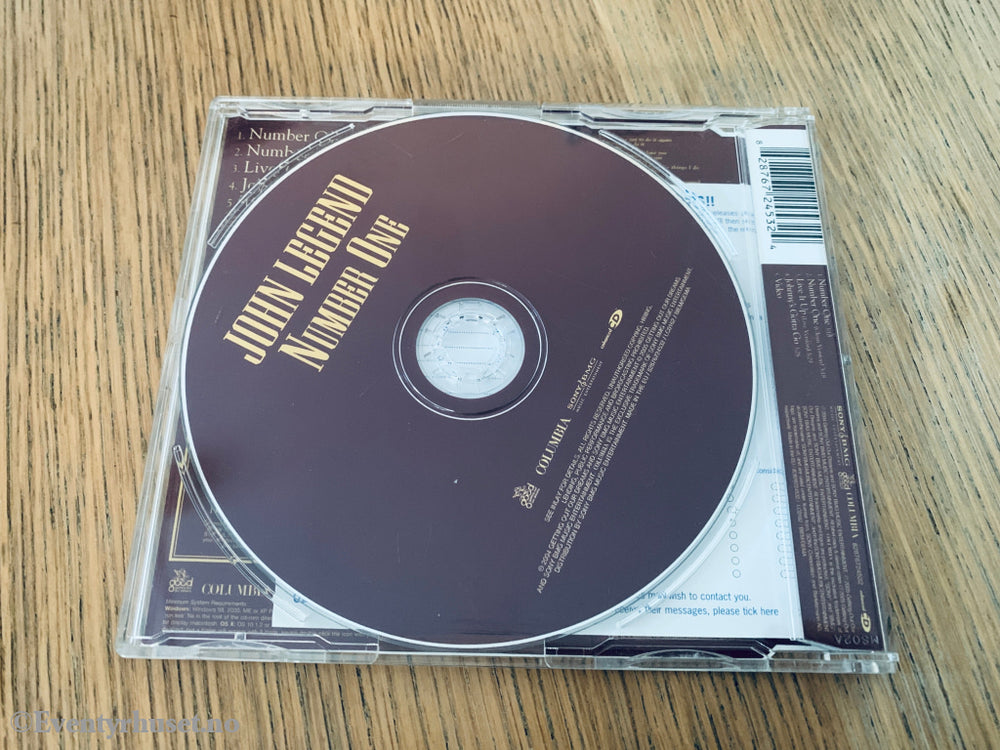 John Legend. Number One. 2005. Musikk-CD.