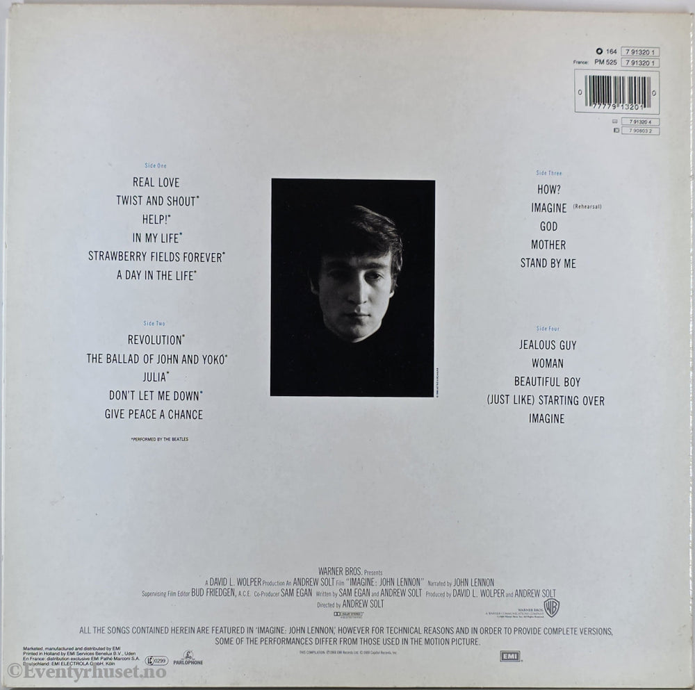 John Lennon. 1988. Imagine (Music From The Motion Picture). LP.