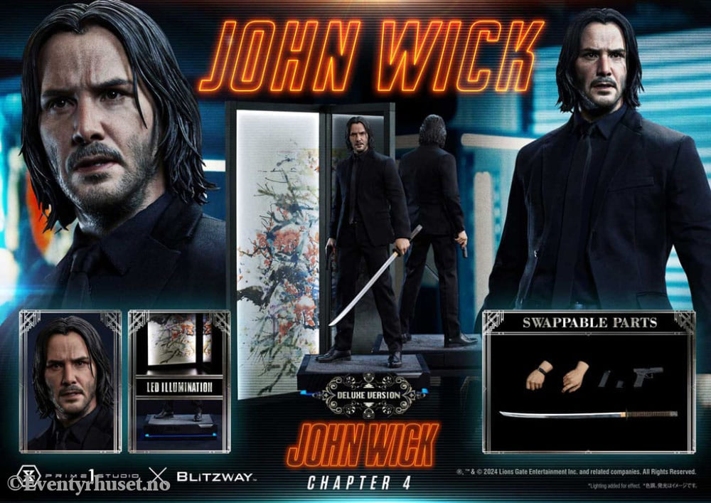 John Wick Chapter 4 Ultimate Premium Masterline Series Statue 1/4 John Wick Deluxe Version 54 cm Collectibles
