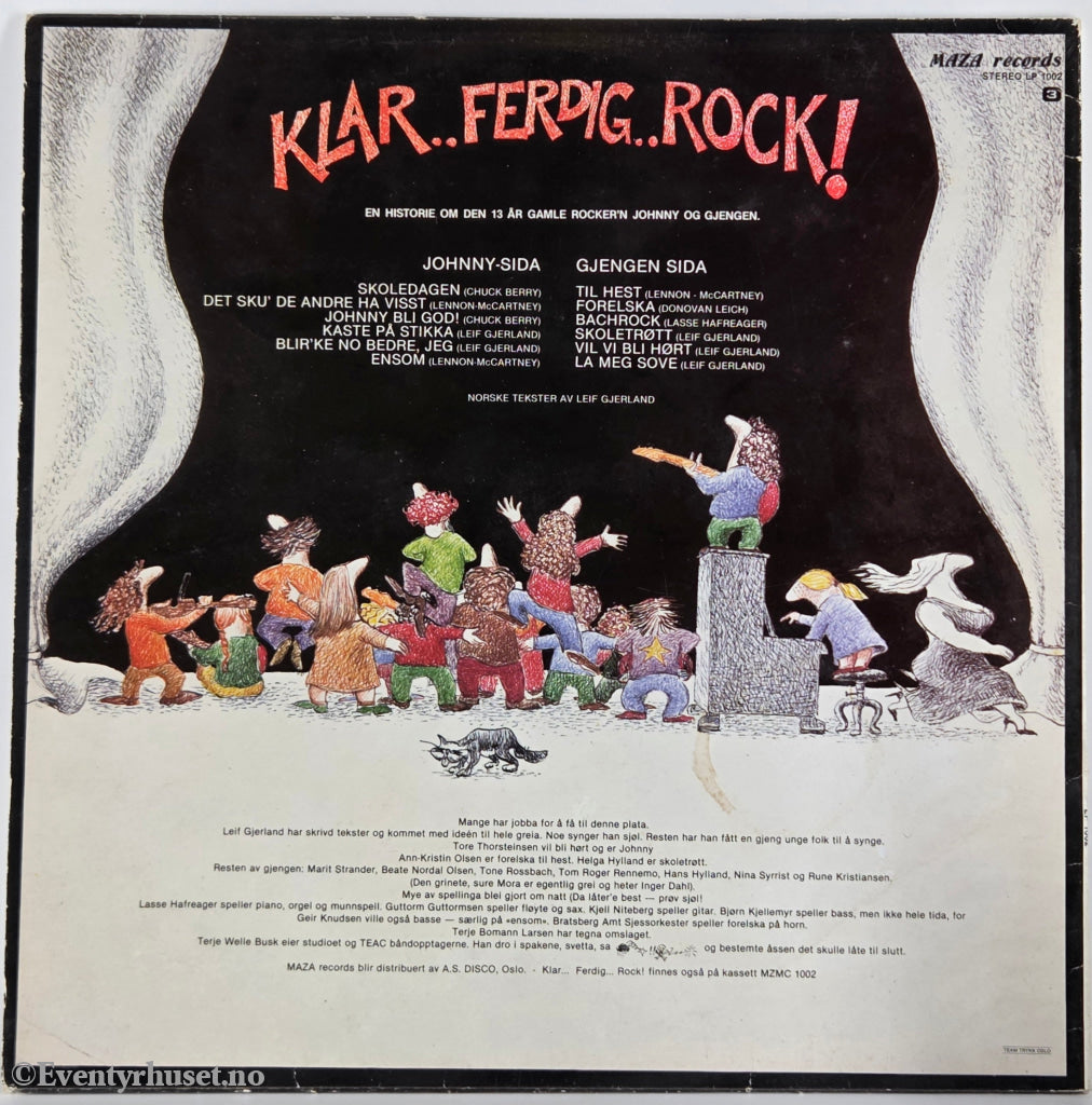 Johnny & Gjengen. 1980. Klar... Ferdig... Rock!. LP.