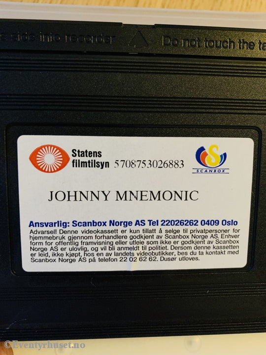 Johnny Mnemonic. 1995. Vhs. Vhs