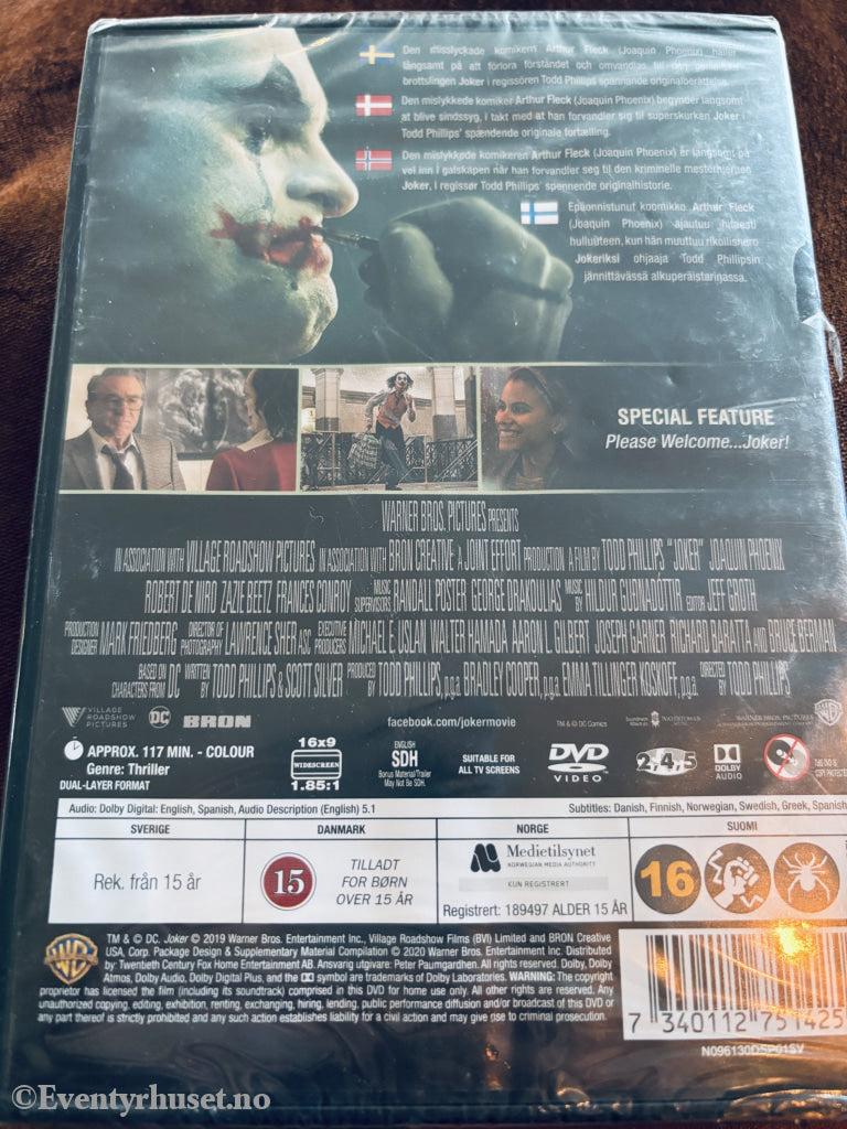 Joker (2019). DVD. Ny i plast!