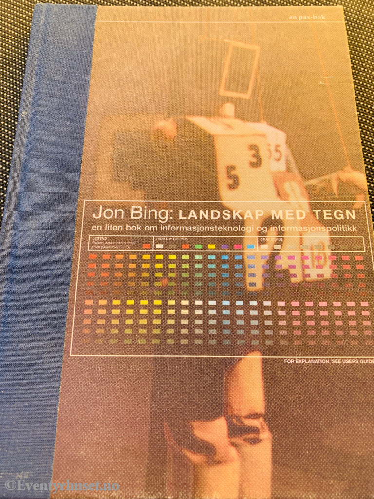 Jon Bing. Landskap med tegn. Bok.