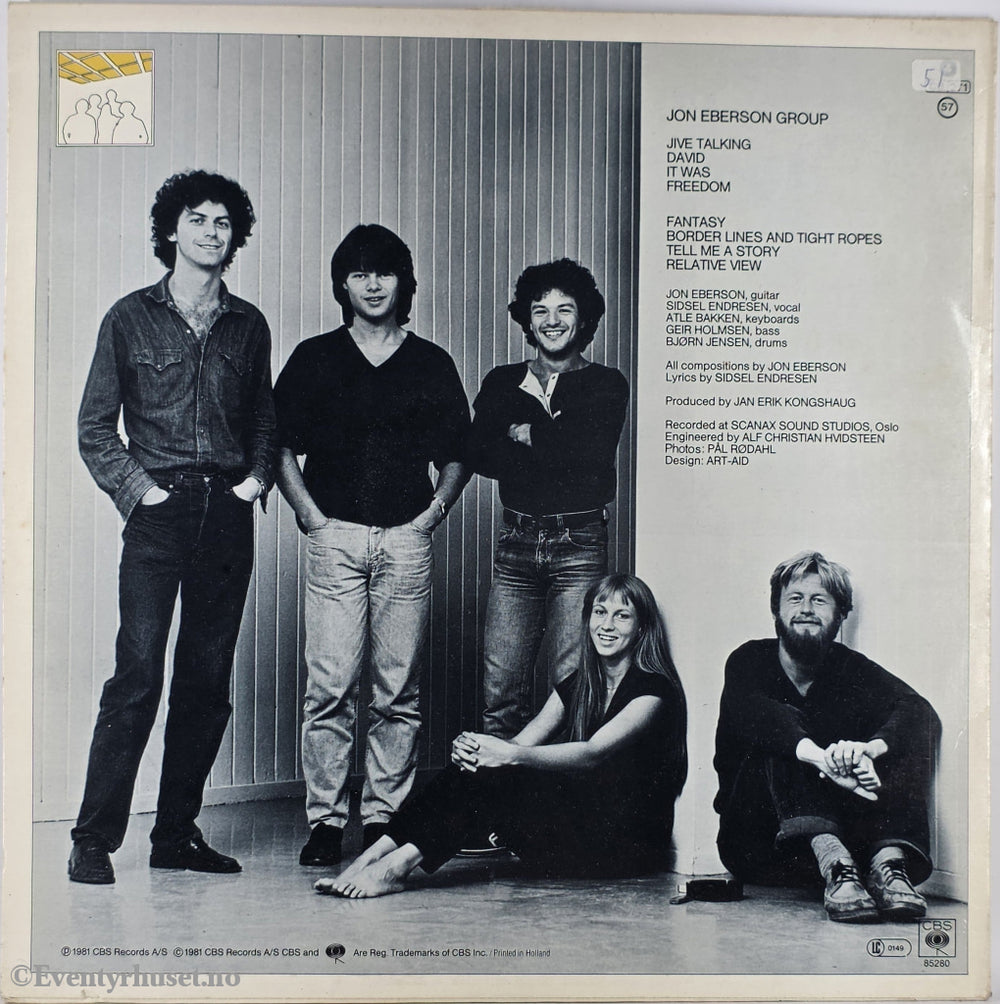 Jon Eberson Group. 1981. Jive Talking . LP.