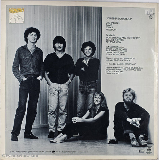 Jon Eberson Group. 1981. Jive Talking . LP.