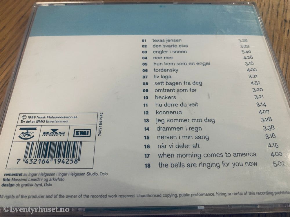 Jonas Fjeld - Jonas Fjelds Beste, 1999. CD.