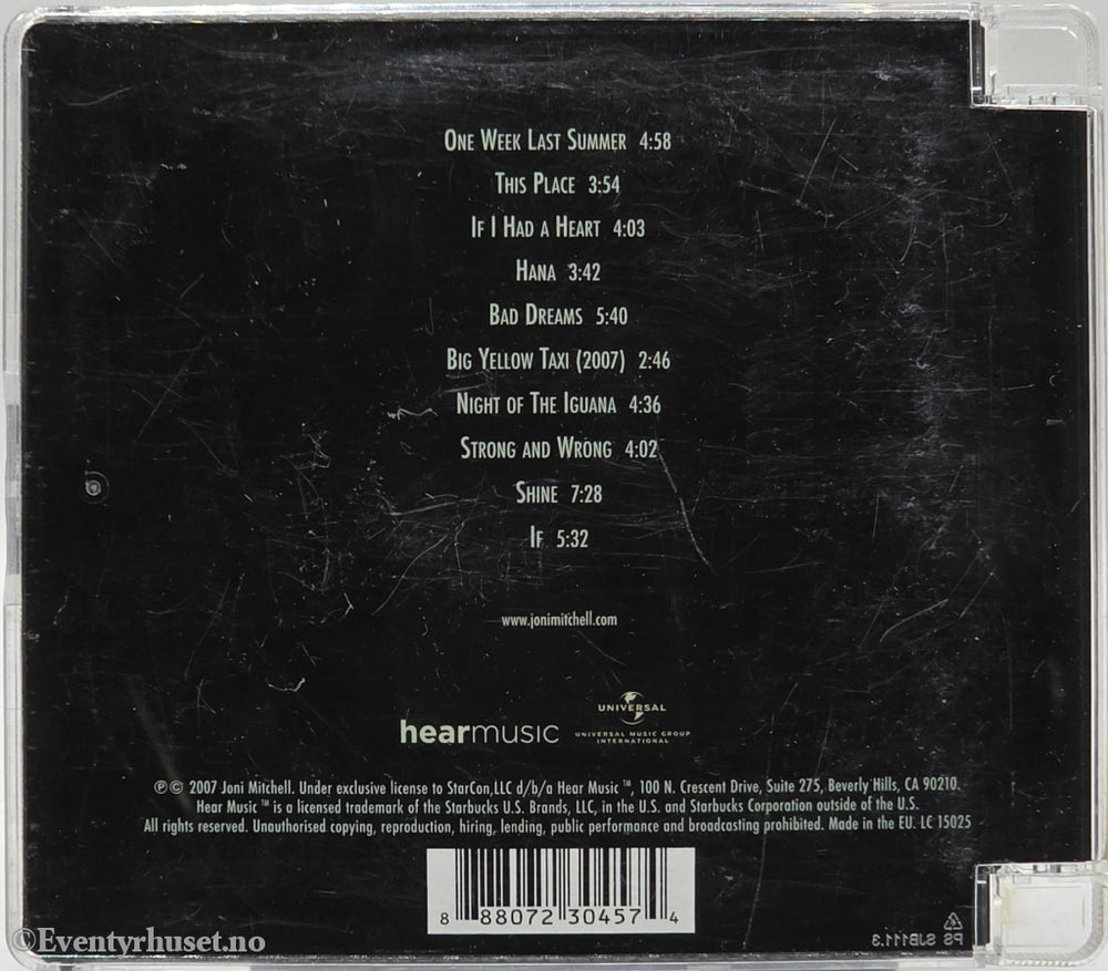 Joni Mitchell, 2007, Shine. Musikk-CD.