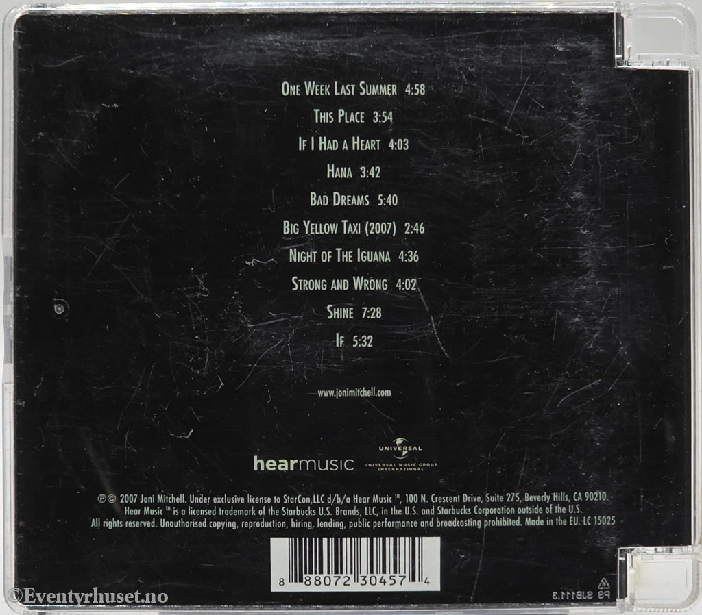 Joni Mitchell, 2007, Shine. Musikk-CD.