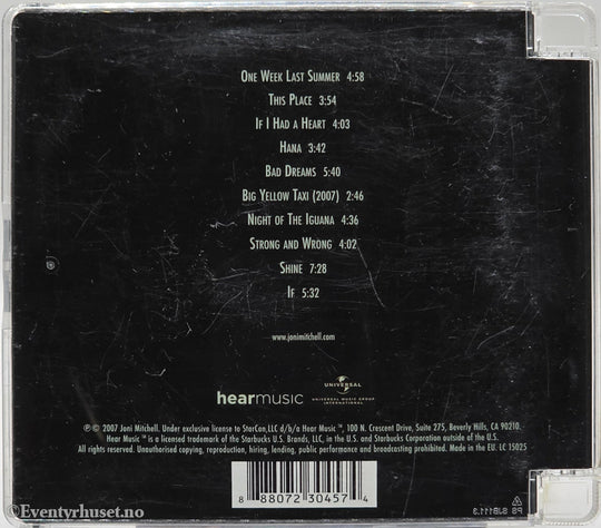 Joni Mitchell, 2007, Shine. Musikk-CD.