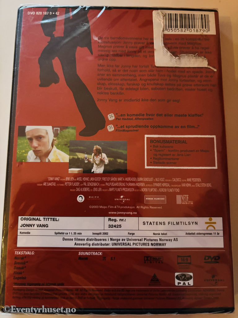 Jonny Vang (2003). DVD. Ny i plast!