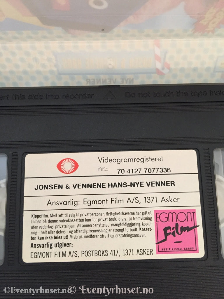 Jonsen Og Vennene Hans. Nye Venner. 1991. Vhs. Vhs