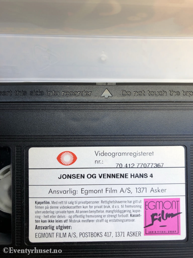 Jonsen Og Vennene Hans 4. Konserten. 1991. Vhs. Vhs