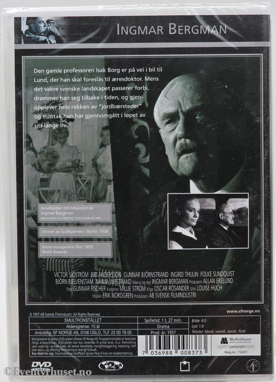 Jordbærstedet. 1957. DVD. Ny i plast!