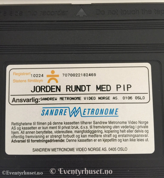 Jorden Rundt Med Pip. Vhs. Vhs