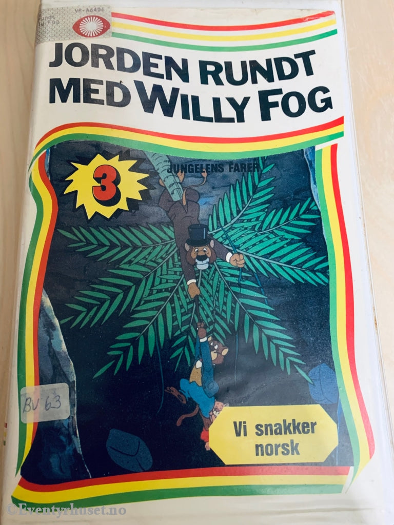Jorden Rundt Med Willy Fog 3. 1984. Vhs Big Box.