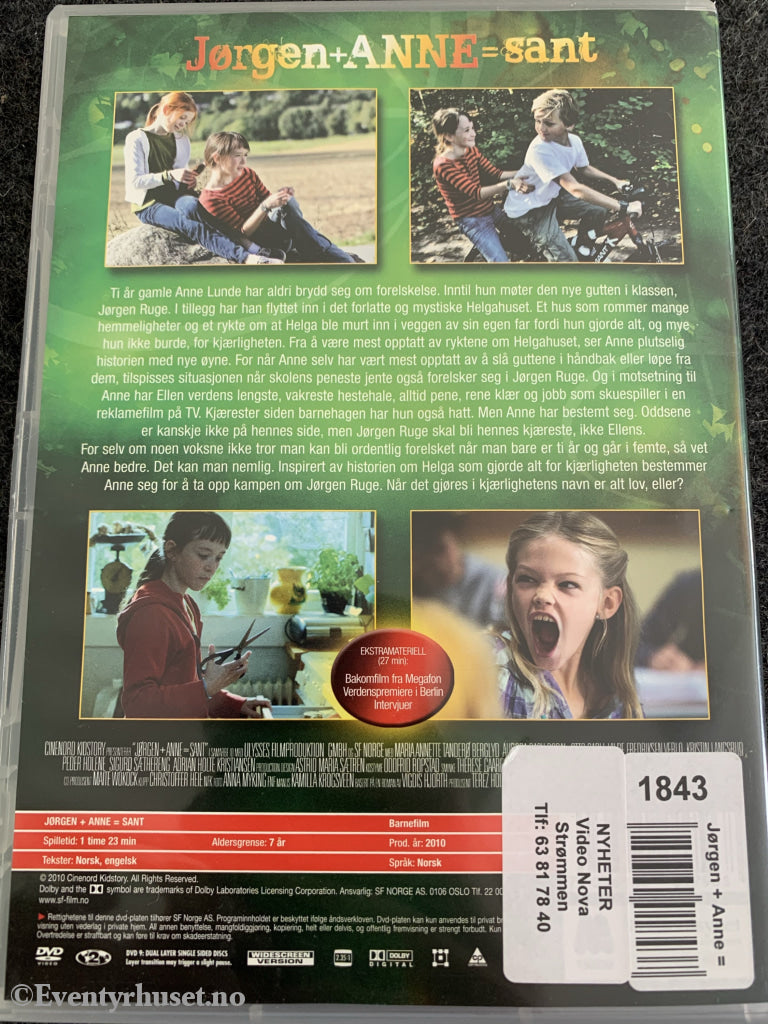 Jørgen+Anne=Sant. 2010. Dvd. Dvd