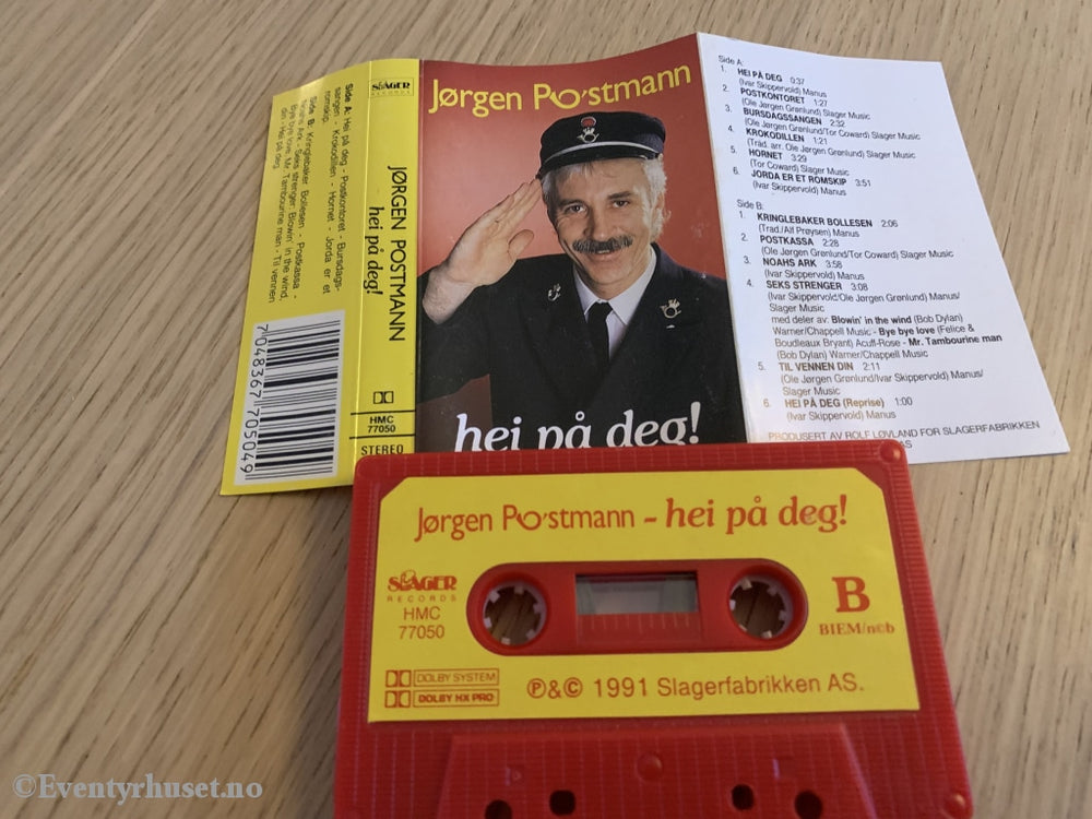 Jørgen Postmann. Hei På Deg! 1991. Kassett. Kassettbok