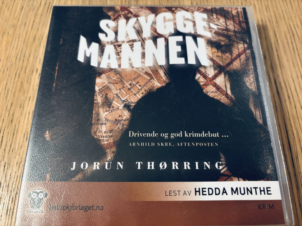 Jorun Thørring – Skyggemannen. Lydbok på CD.