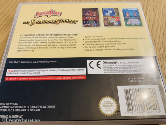 Josefine Og Drømmespeilet. Nintendo Ds. Ds