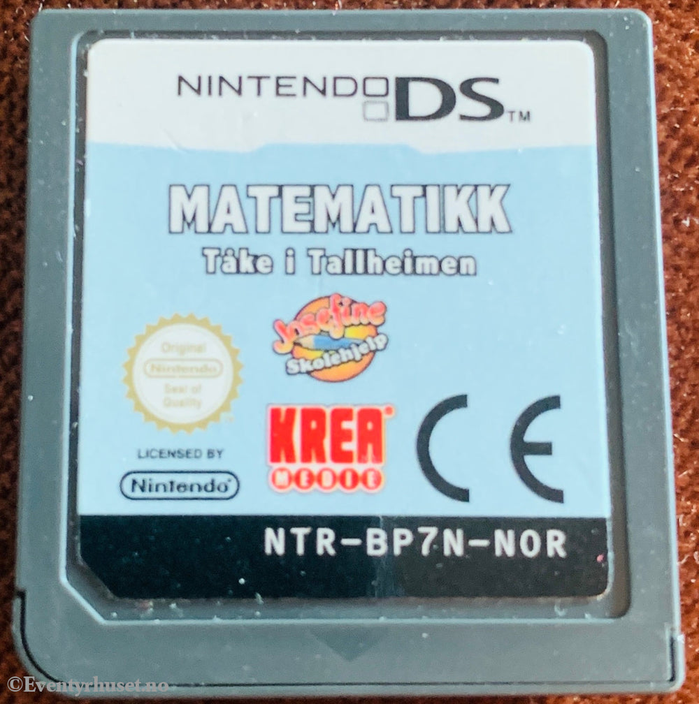 Josefine Skolehjelp: Matematikk – Tåke i Tallheimen . Nintendo DS. Kun spill.