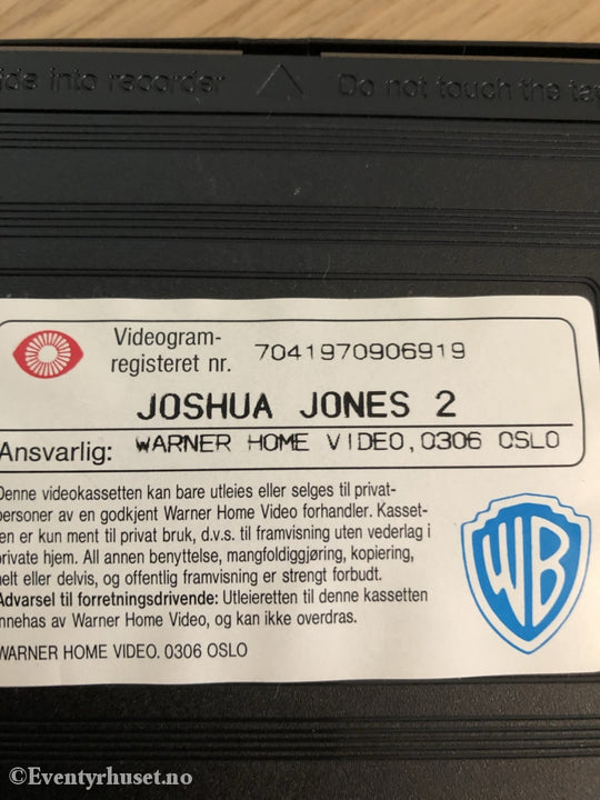 Joshua Jones 2 - På Gang Igjen! 1990. Vhs. Vhs