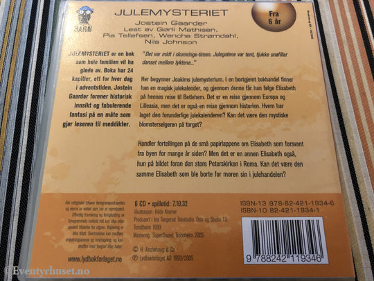 Jostein Gaarder. 1993/2005. Julemysteriet. Lydbok På Cd. Cd