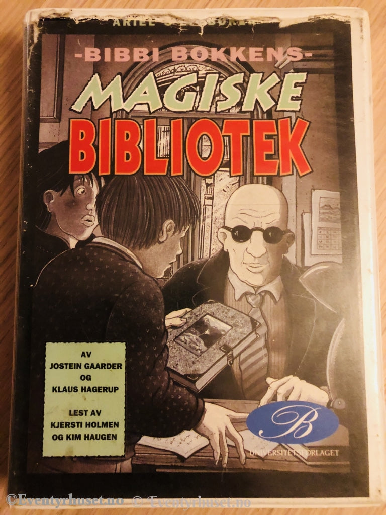 Jostein Gaarder. 1993. Bibbi Bokkens Magiske Bibliotek. Kassettbok. 3 X Kassett. Kassettbok