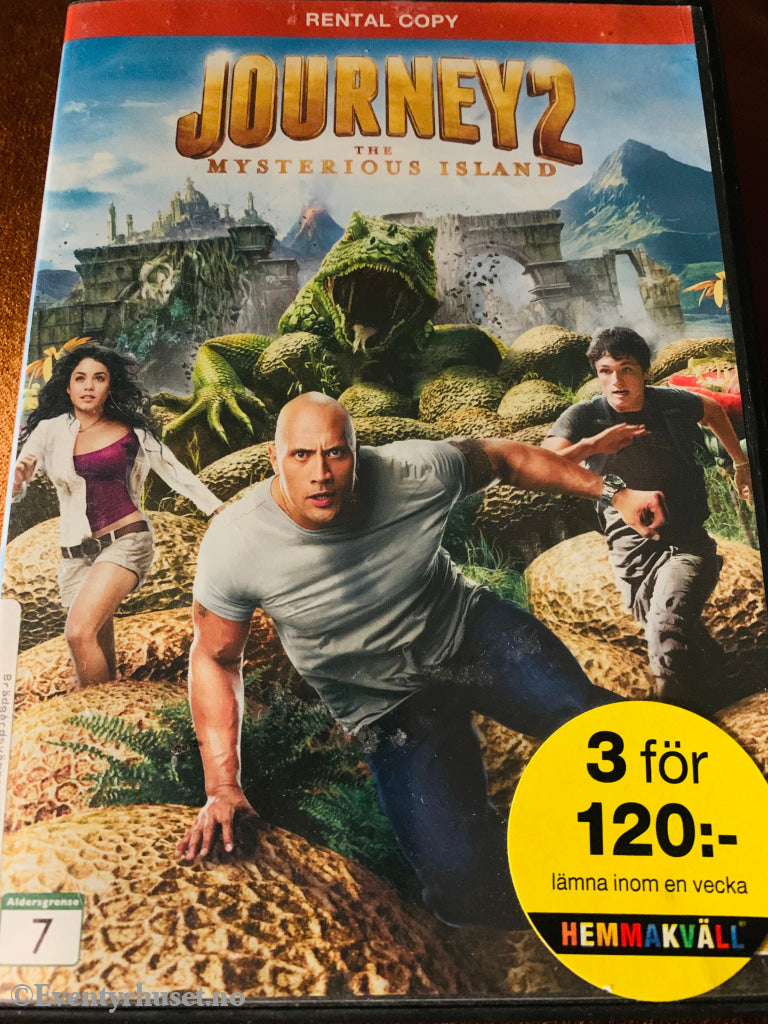 Journey 2. The Mysterious Island. Dvd Leiefilm.