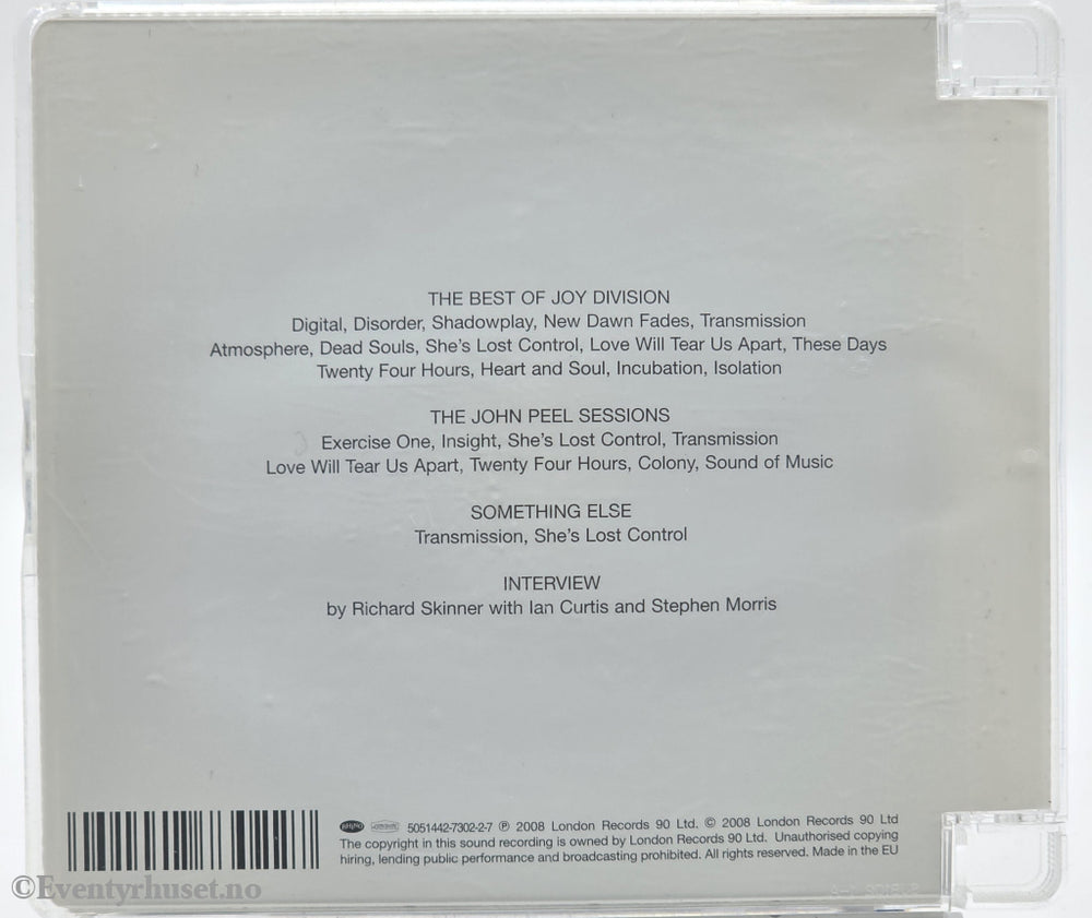 Joy Division. 2008. The Best Of Joy Division. CD.