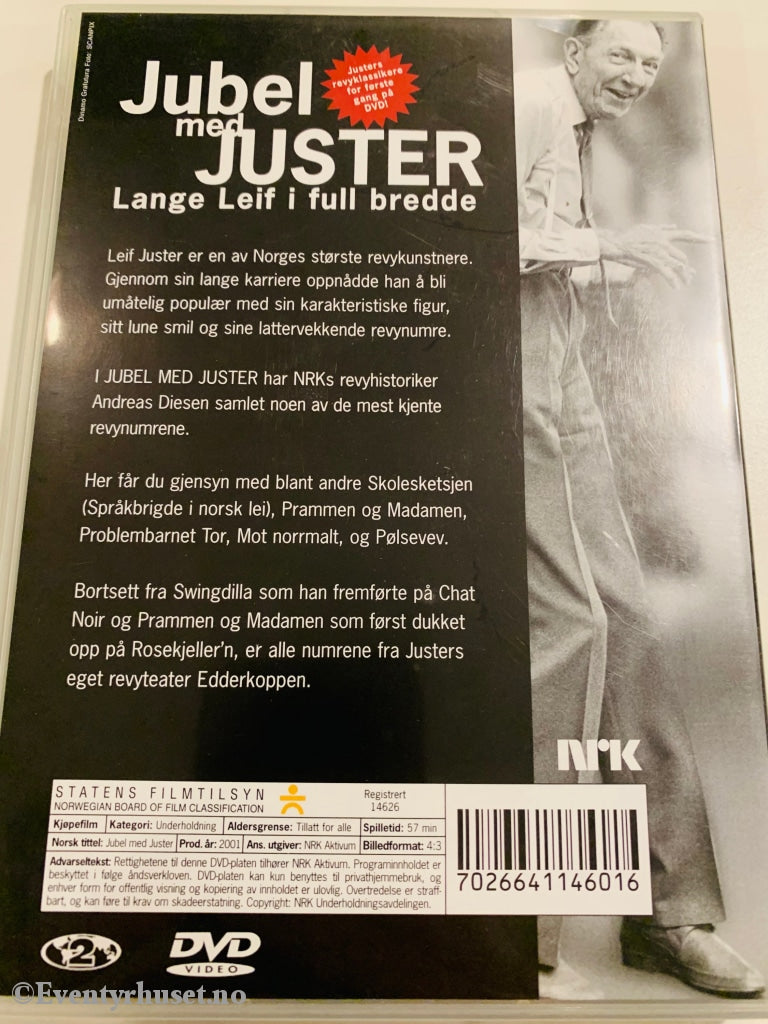 Jubel Med Juster (Nrk). 2001. Dvd. Dvd
