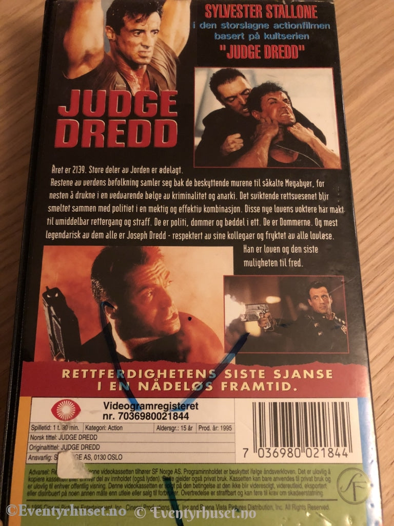 Judge Dredd. 1995. Vhs. Vhs