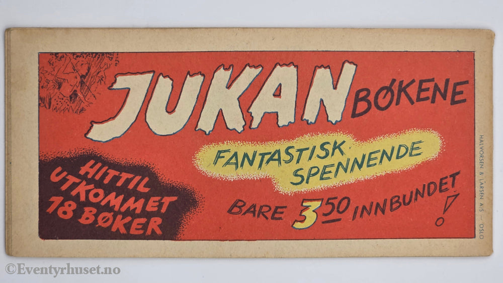 Jukan – Jungelens sønn. 1956. Karloff vinner. Hefte.