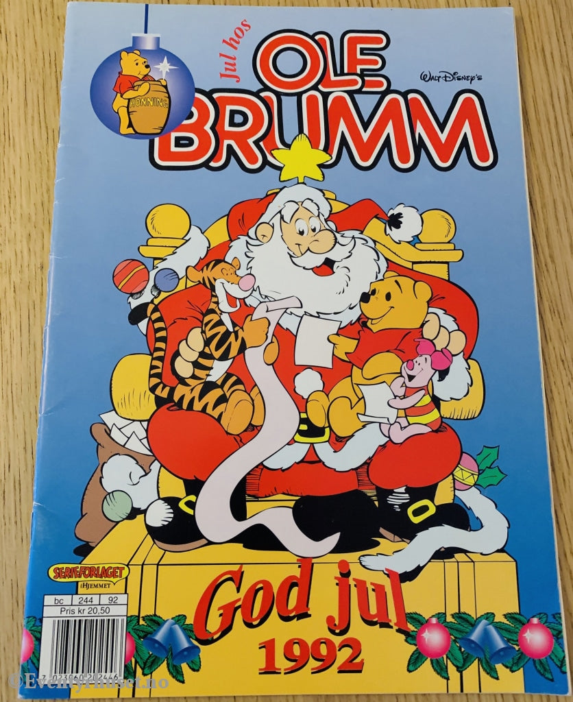 Jul Hos Ole Brumm. Julen 1992. Julehefter