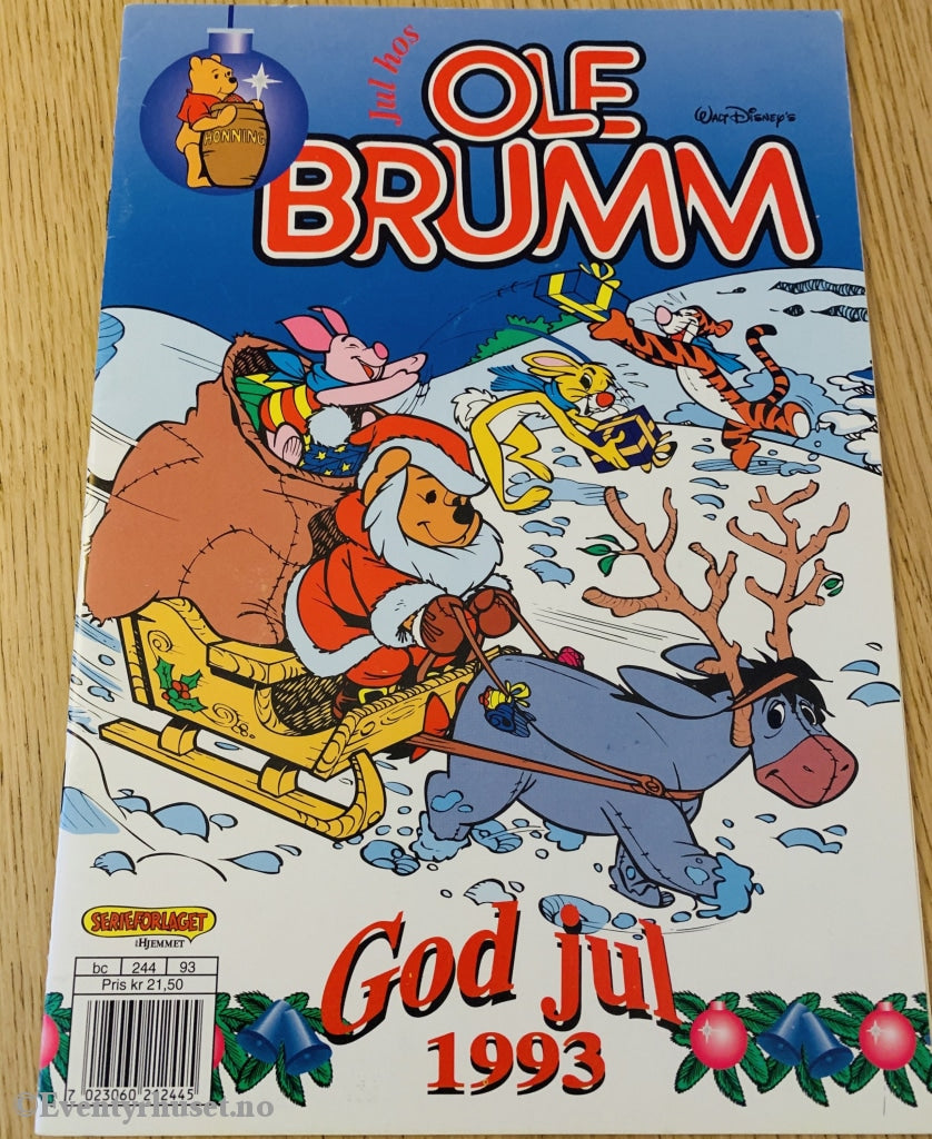 Jul Hos Ole Brumm. Julen 1993. Julehefter