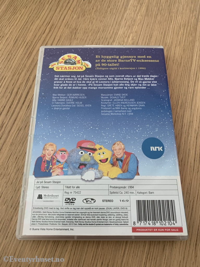 Jul På Sesam Stasjon. 3-Disk Utgave. 1994. Nrk. Dvd. Dvd