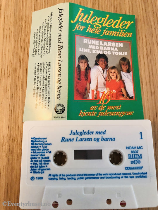 Julegleder For Hele Familien. 1988. Rune Larsen Med Fam. Kassett. Kassett (Mc)
