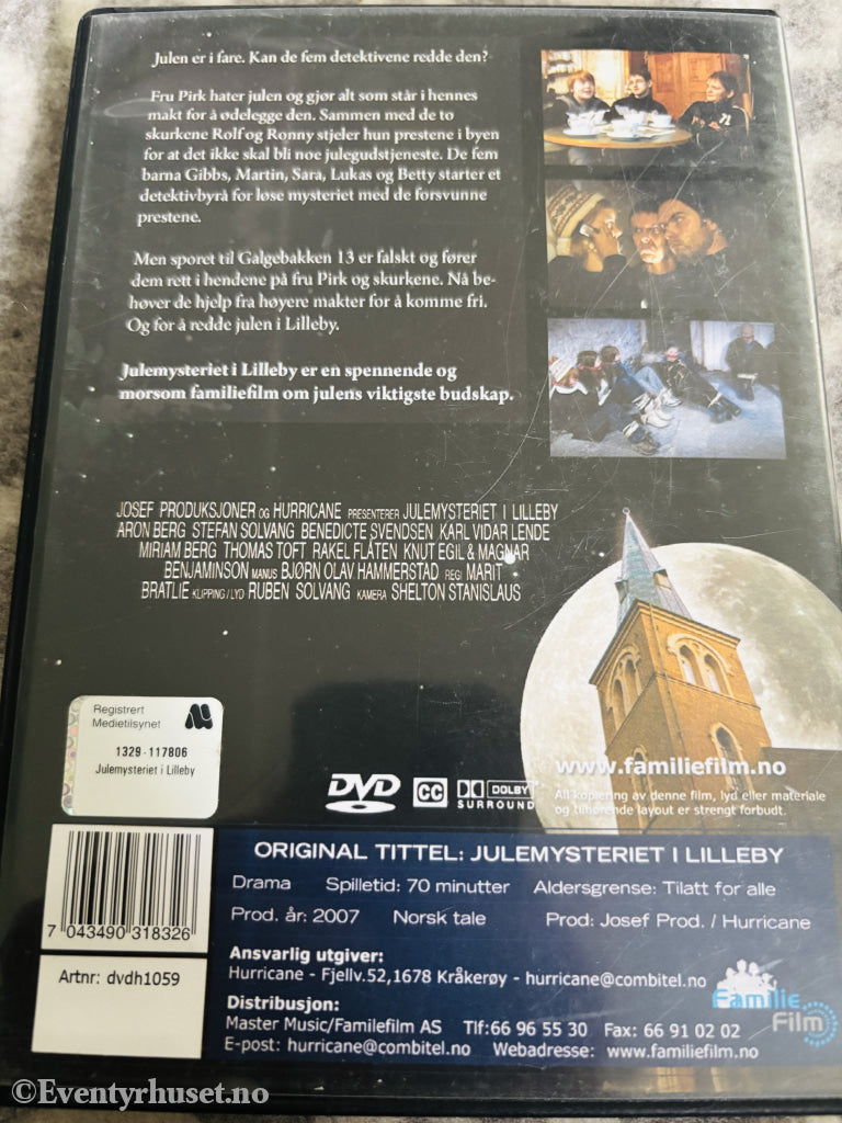 Julemysteriet i Lilleby. DVD.